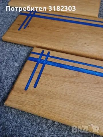 Дъска(плато) за сервиране, с епоксидна смола., снимка 3 - Декорация за дома - 49043597