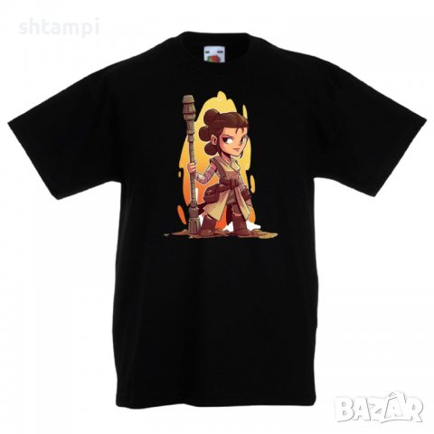 Детска тениска Star Wars Rey Star Wars,Игра,Изненада,Подарък,, снимка 2 - Детски Блузи и туники - 36667679