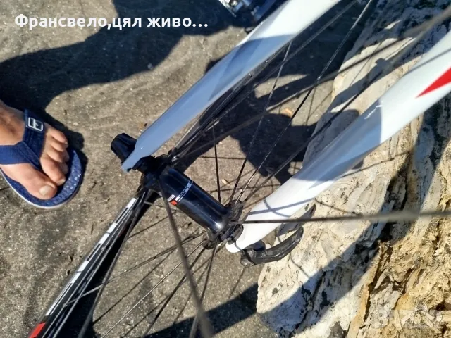 28 цола шосеен карбон велосипед размер 55 вертикално и хоризонтално , снимка 7 - Велосипеди - 47375907