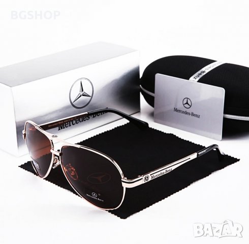 Слънчеви очила - Mercedes Benz - Gold, снимка 2 - Слънчеви и диоптрични очила - 29624791
