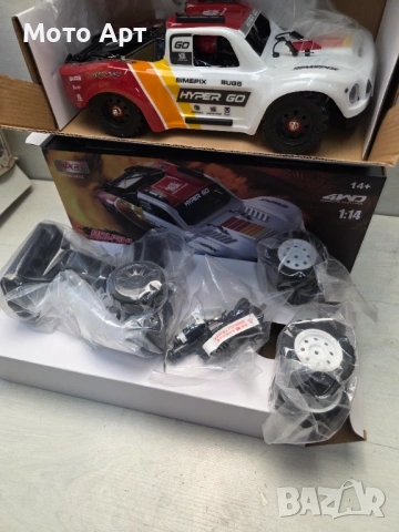 RC Количка MJX Hyper Go 14211 1/14 80KM/H Brushless RC Car 4WD - Нова, снимка 4 - Електрически играчки - 51881804