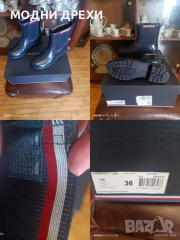 Оригинални къси гумени ботуши TOMMY HILFIGER.