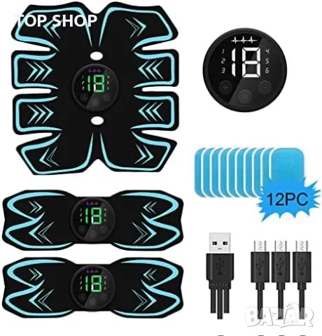 Нов Стимулатор Тренажор за коремни мускули ръце крака Фитнес Тренировка Спорт