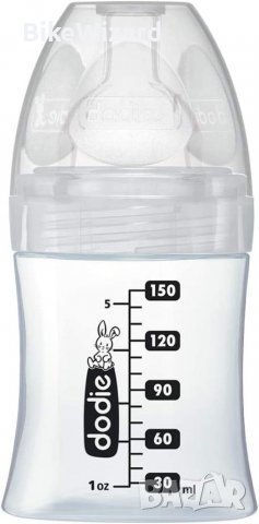 Бебешко шише Dodie Glass Sensation 150ml. НОВО, снимка 3 - Прибори, съдове, шишета и биберони - 38562651