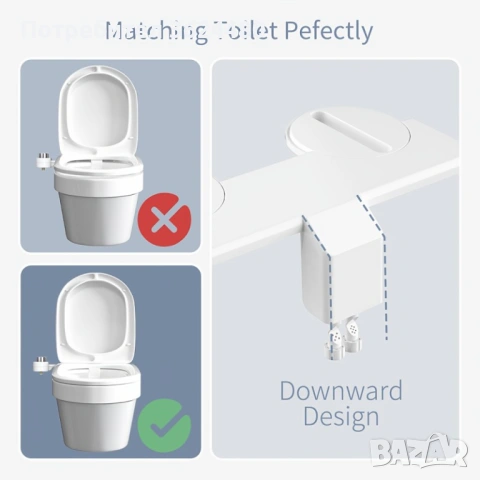 Компактно биде за тоалетна 4784