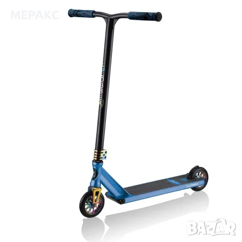 Ултраздрава фрийстайл тротинетка Globber GS 900 DELUXE - черна/синя
