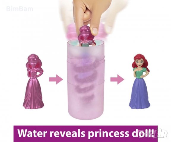 Промоция -50%! Мини кукла Disney Princess Royal Color Reveal™ - Кралска изненада / 6 изненади Mattel, снимка 3 - Кукли - 40097551