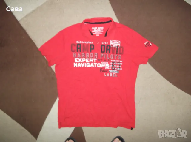 Тениски CAMP DAVID  мъжки,2ХЛ  /бяла,червена,розова/, снимка 8 - Тениски - 50328972