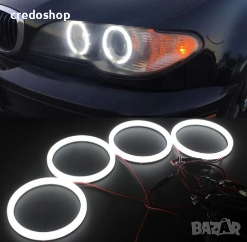 Angel Eyes LED COTTON За BMW E46 Coupe, снимка 3 - Аксесоари и консумативи - 51088724