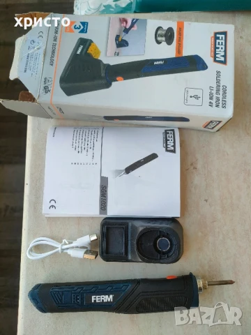 акомулаторен поялник FERM, снимка 3 - Друга електроника - 50910601