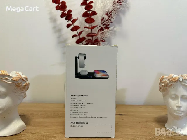 Безжично зарядно 4в1, снимка 4 - Безжични зарядни - 49856029
