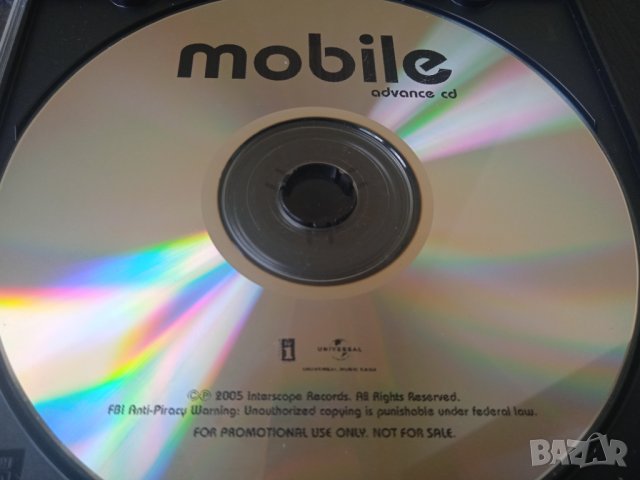 Promo CD Pop - Rock  - Mobile (Advance CD), снимка 1 - CD дискове - 44217094