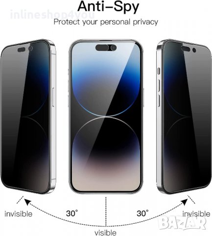 Privacy 5D Стъклен протектор за Apple iPhone 14 | 14 Pro Max | 14 Plus | 14 | Anti Spy