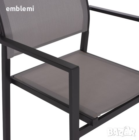 Стол трапезен NEDAN Сив, снимка 9 - Столове - 44277151