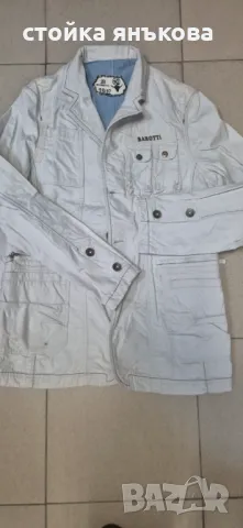 Елегантно мъжко тънко яке тип сако,светло сиво, снимка 1