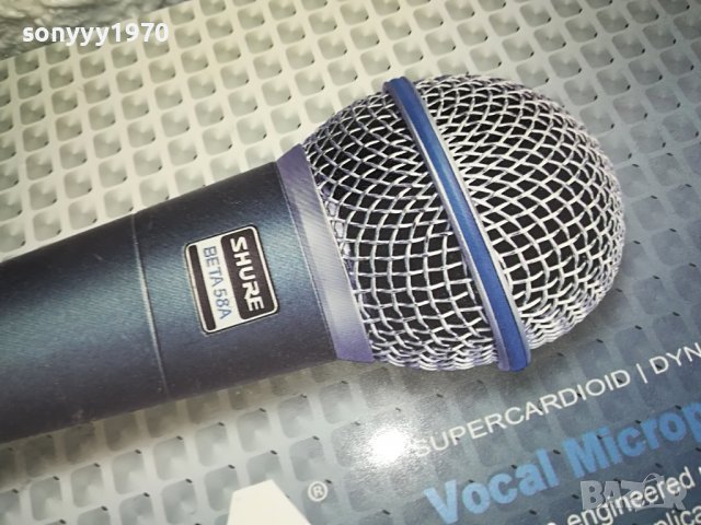 SHURE BETA-БЕЗ БУТОН КОМПЛЕКТ МИКРОФОН 0308221850, снимка 3 - Микрофони - 37587477