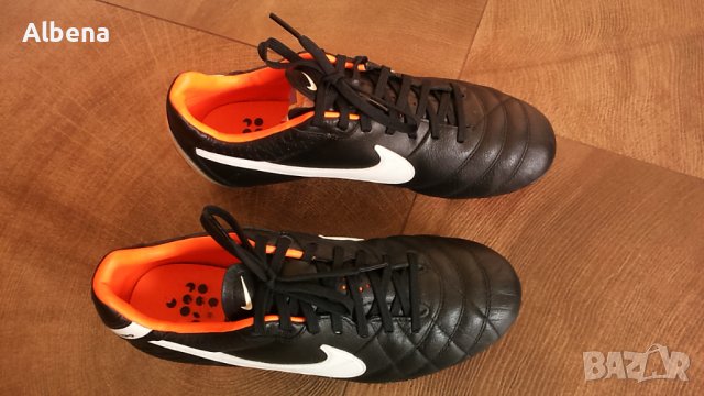 NIKE TIEMPO Размер EUR 38,5 / UK 5,5 детски бутонки естествена кожа 181-12-S, снимка 3 - Детски обувки - 38210496