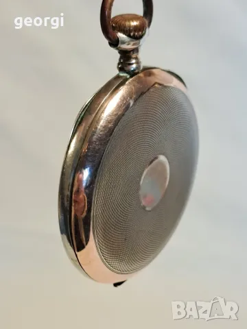 швейцарски сребърен джобен часовник Levrette , снимка 4 - Антикварни и старинни предмети - 47667488