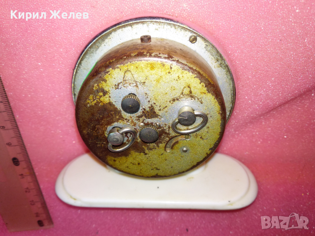 SLAVA MADE in USSR Стар КОЛЕКЦИОНЕРСКИ РУСКИ БУДИЛНИК МЕХАНИЧЕН НАСТОЛЕН ЧАСОВНИК СЛАВА СССР 43094, снимка 10 - Антикварни и старинни предмети - 44534196