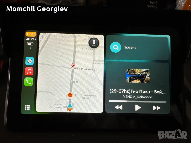 5/7 инчон екран за мотор. Безжичен carplay и android auto, снимка 1