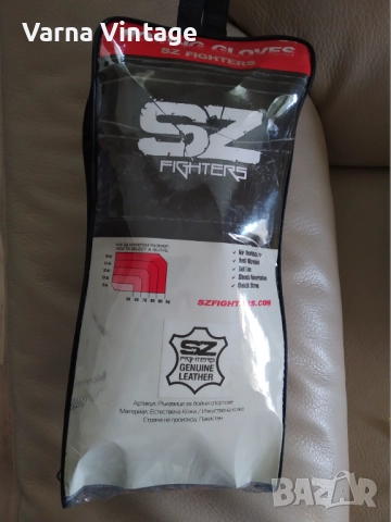 Боксови ръкавици 12 oz. кожа. SZ Fighters Пакистан., снимка 3 - Бокс - 51868035