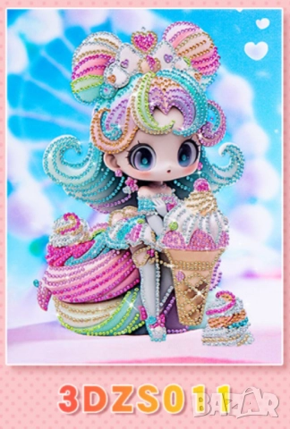 Детски диамантени гоблени с принцеси  , снимка 6 - Игри и пъзели - 52149819