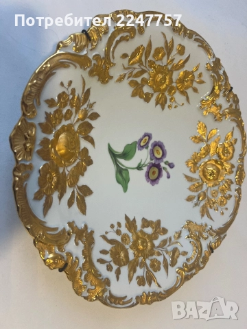 Фруктиера/ Плато порцелан Meissen, снимка 6 - Антикварни и старинни предмети - 52034985