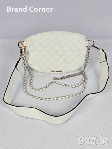 Нова дамска чанта Steve Madden - бяла капитонирана