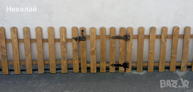 Дървена ограда за детска площадка детски кът дървена декоративна ограда оградка за градина пано, снимка 3 - Огради и мрежи - 49863394