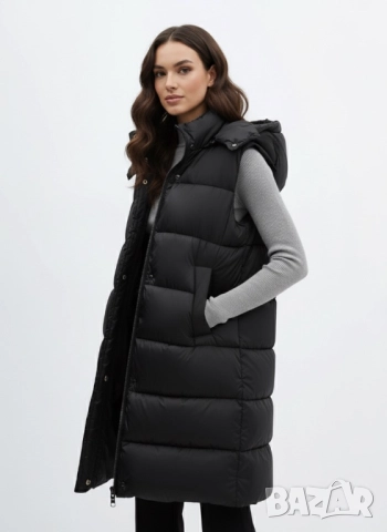 MANGO Дамска дълга грейка / дълъг елек, снимка 3 - Елеци - 51904198