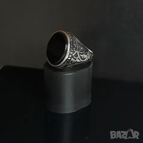 Мъжки пръстен BLACK KNIGHT неръждаема стомана, снимка 5 - Пръстени - 48595892