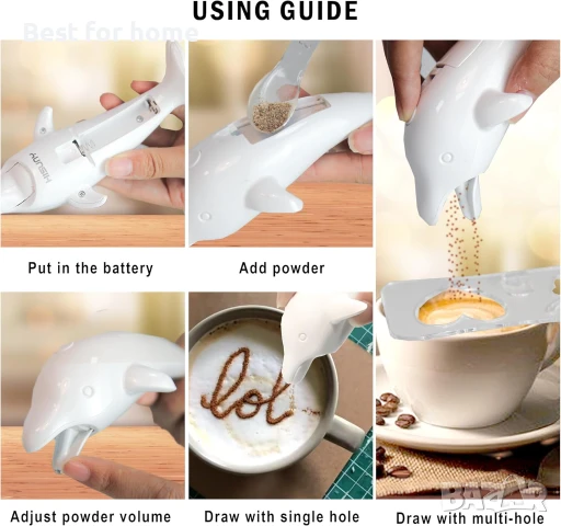  Сладки  ДЕКОРАТОР делфини за какао, конела и черен пипер, снимка 6 - Аксесоари за кухня - 51086894