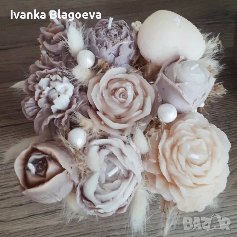 Вечен букет от ароматни свещи , снимка 4 - Декорация за дома - 49793176