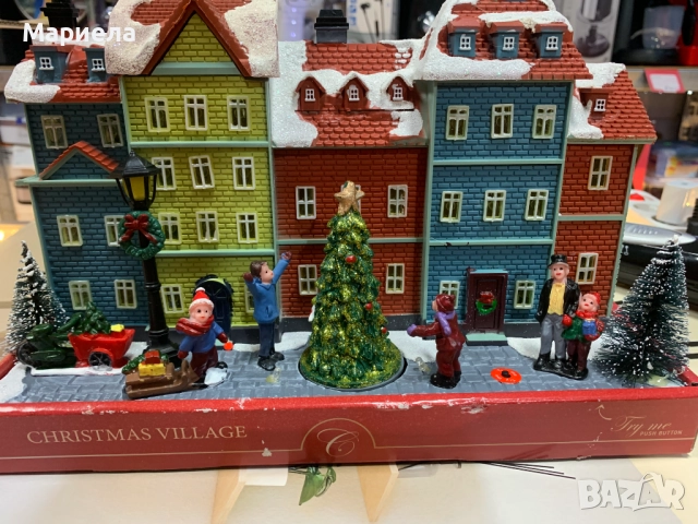 Музикална Коледна Сцена с LED Лампи / На Батерии, снимка 2 - Други стоки за дома - 51973916