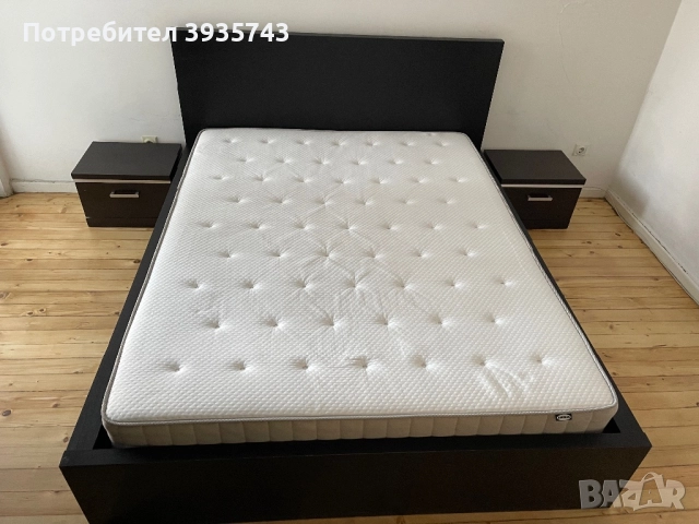IKEA Спалня Malm ИКЕА Малм, снимка 2 - Спални и легла - 52888465