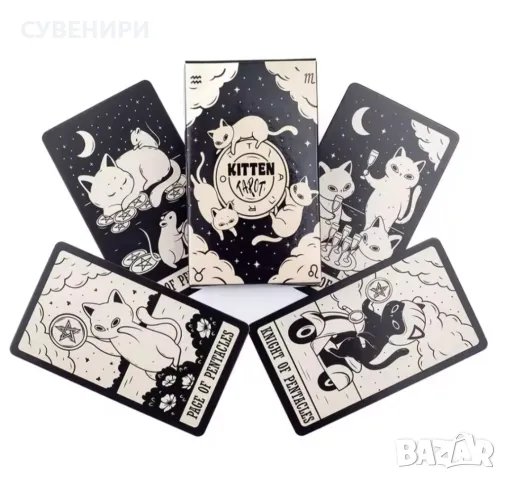 Карти Таро KITTEN, снимка 5 - Карти за игра - 49556296