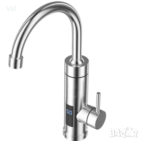 Електрически смесител за моментално загряване на водата с Led дисплей, снимка 4 - Смесители - 53962257