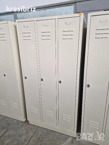 Метални Шкафове-внос от Германия!Налични 3-3-ки....и 1 с четири отделения!ОБЯВЕНАТА ЦЕНА Е ЗА БРОЙ!, снимка 4 - Шкафове - 52490749