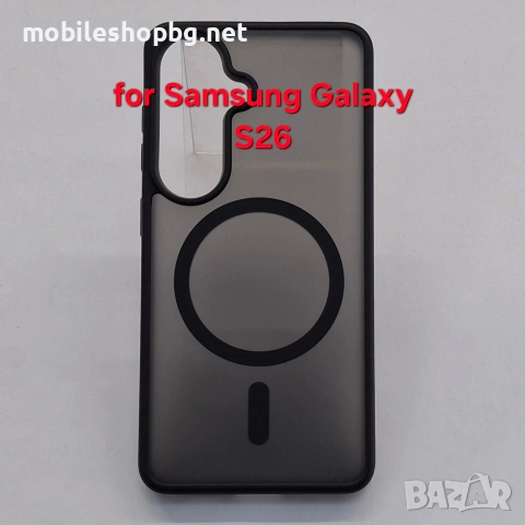 Samsung Galaxy S26 гръб MagSafe черен мат полупрозрачен 
