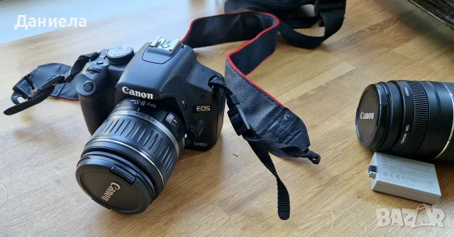 Canon EOS 500D – за ремонт или части + нова батерия и калъф, снимка 9 - Фотоапарати - 55756199