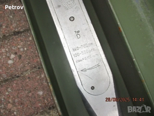 GEDORE - RAHSOL - DREMOMETER - Typ D - MADE IN GERMANY - 3/4" PROFI Динамометричен Ключ 140 - 760 Nm, снимка 3 - Гедорета - 51621955