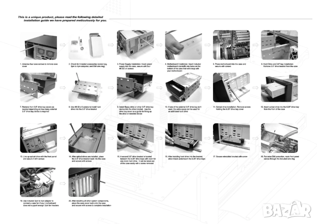 SilverStone LaScala HTPC SST-LC13-B 2005 USB2 FireWire Black, снимка 5 - Захранвания и кутии - 52364528