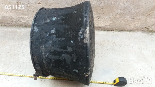 отличен възрожденски кован казан, бакър съд за варене на курбани 40 литра, снимка 14 - Антикварни и старинни предмети - 38365271