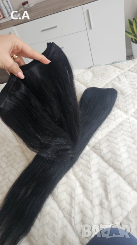 100% Естествена коса, снимка 9 - Аксесоари за коса - 54281072