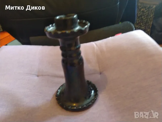 Керамична стойка за една свещ, снимка 2 - Декорация за дома - 50257802