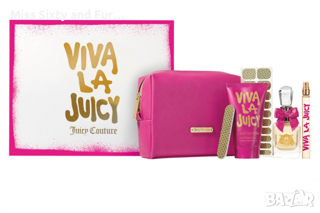 JUICY COUTURE-Viva La Juicy-нов парфюмен сет в 6 части & с подаръчна хартиена чанта Juicy Couture, снимка 1 - Дамски парфюми - 36465612