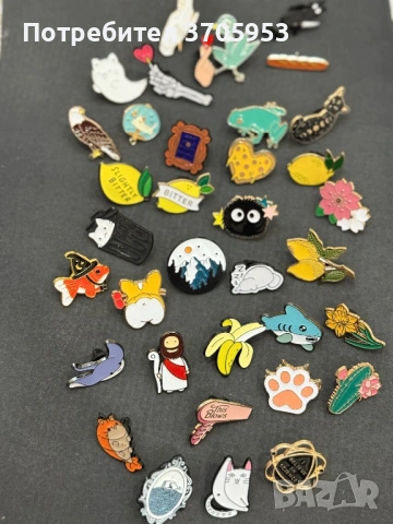 Пинове, брошки,значки
