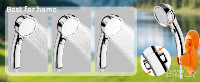 Преносим душ за къмпинг, 7600mah акумулаторен от Suewidfay, снимка 8 - Къмпинг мебели - 52953058