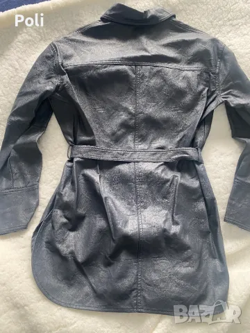Кожена риза Zara, снимка 3 - Ризи - 50277567