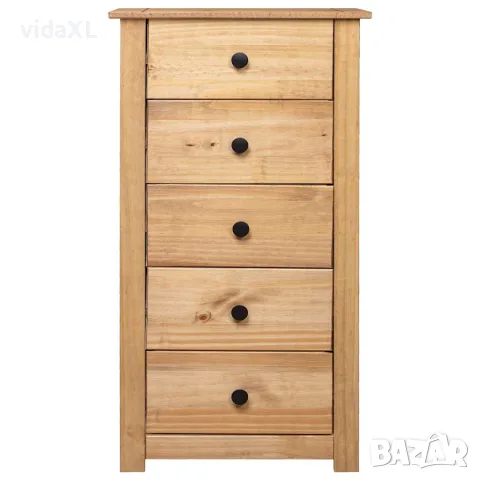 vidaXL Сайдборд, 46x40x89 см, бор масив, стил Панама, снимка 2 - Бюфети - 56146538